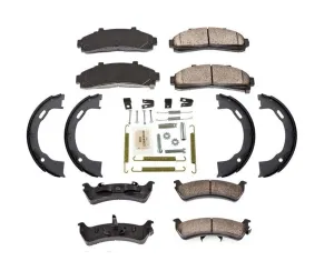 95-01 4 Door Explorer New Front Ceramic Brake Pads Organic Brake Shoes Springs