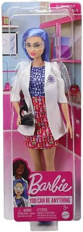 Barbie 12 Inch Blue Hair Scientist Doll & Accessories for Ages 3 Years Old & Up
