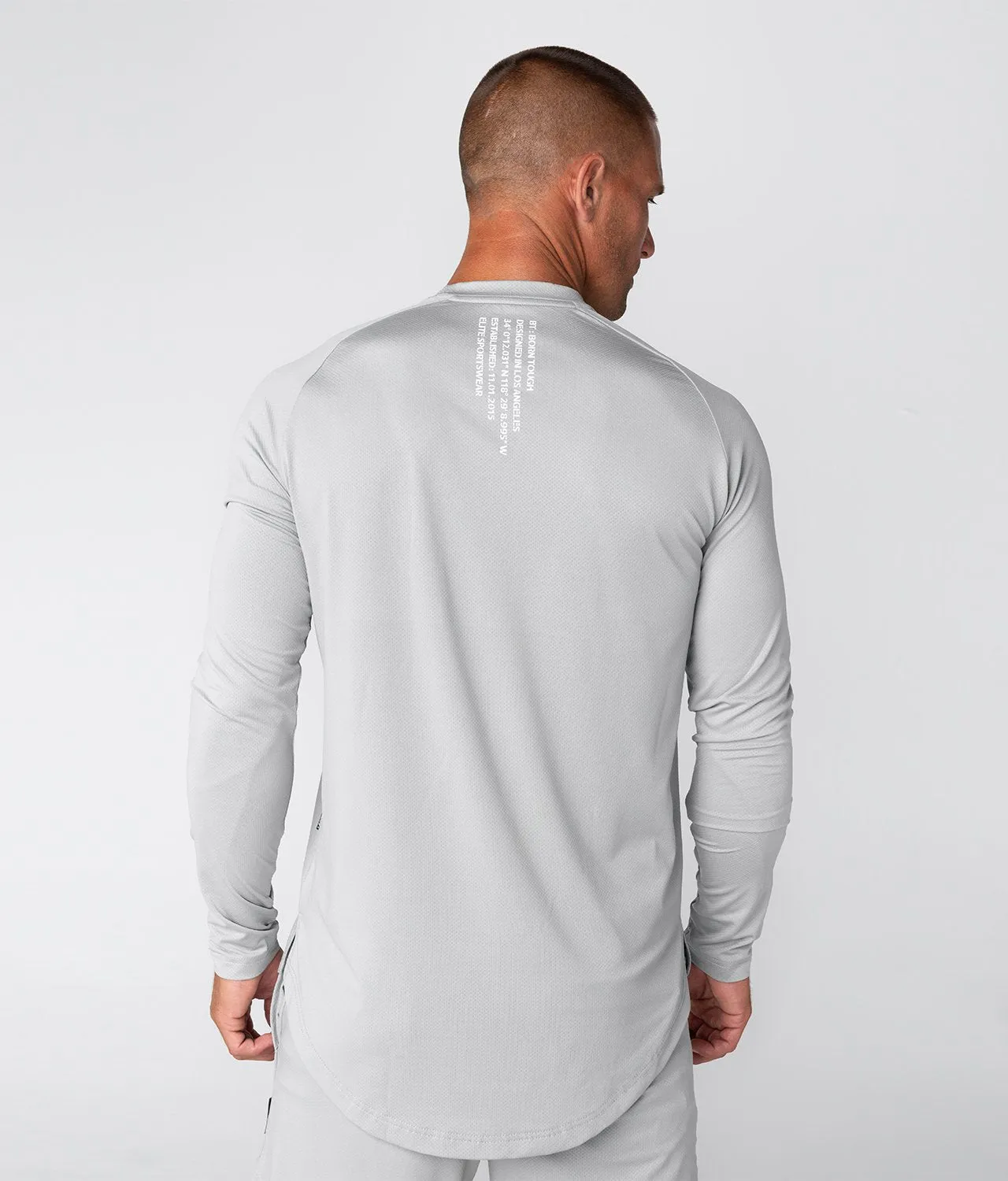 Born Tough Air Pro™ Long Sleeve Crossfit T-Shirt For Men Steel Gray