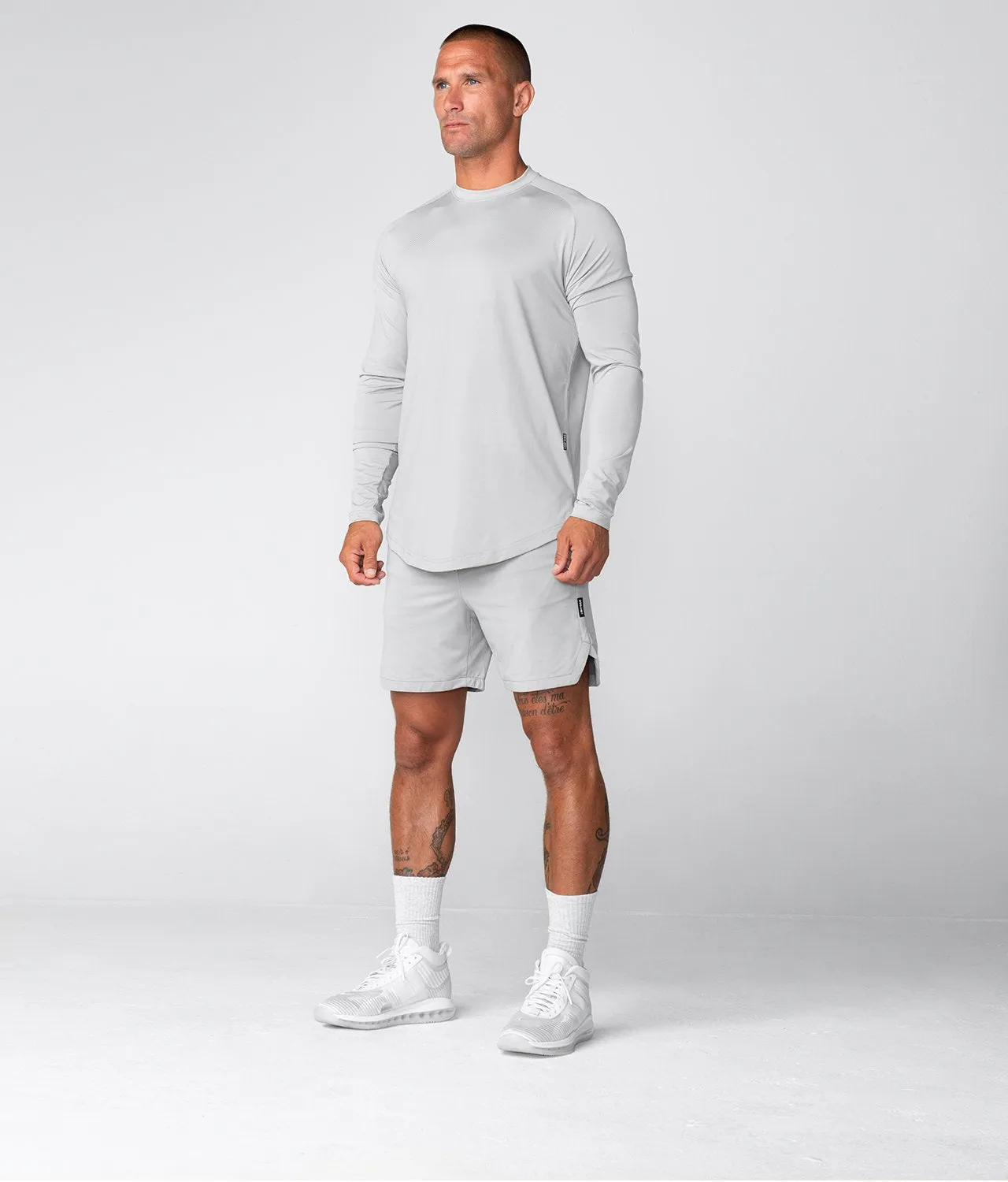 Born Tough Air Pro™ Long Sleeve Crossfit T-Shirt For Men Steel Gray