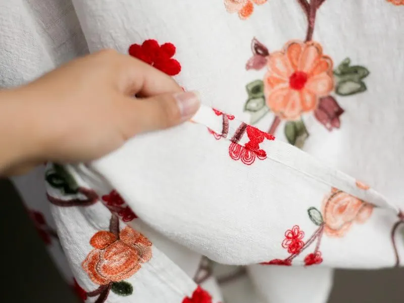 Floral Beauty Embroidered Maxi Dress