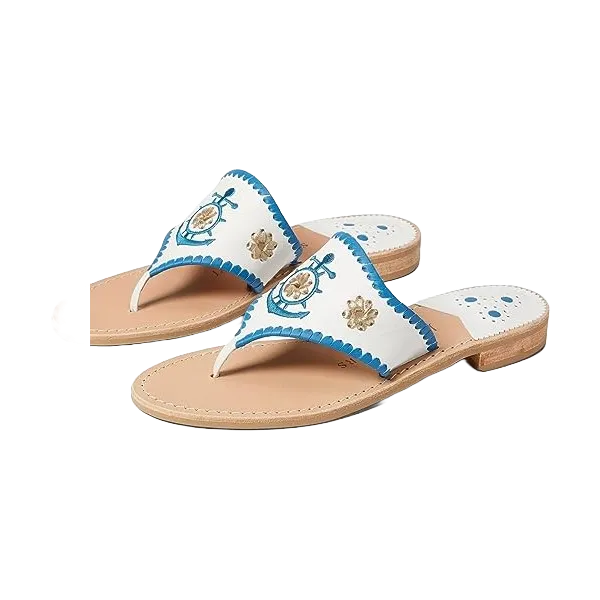 Jack Rogers® Ladies Anchor Rondelle Embroidered Sandals 112221SA06AW