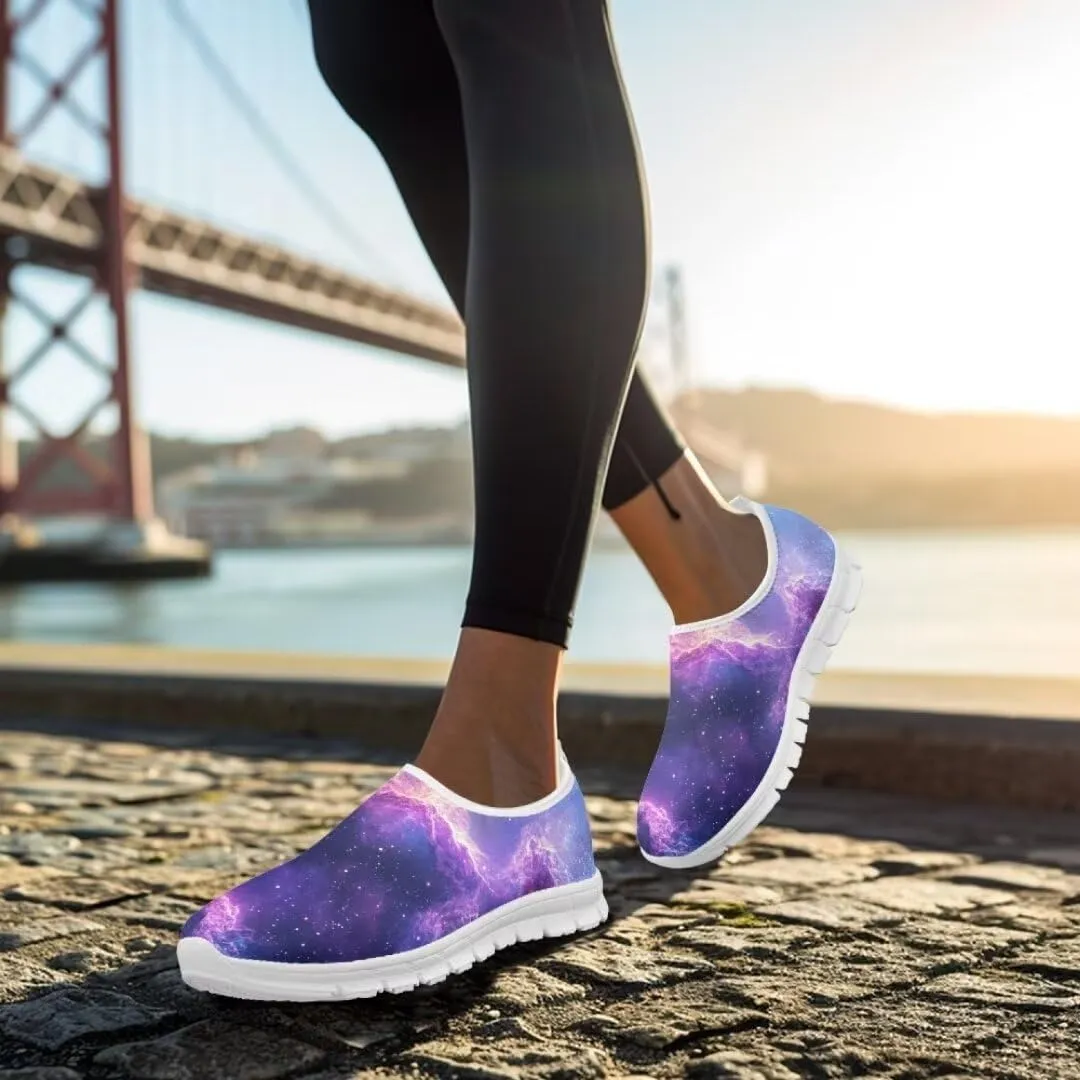 Jeiento Women's Go Walk Sneaker Casual Shoes Adult Outdoor Slip-On Loafers Time Off Sneaker Breathable Soft Shoes Dressy Shoes