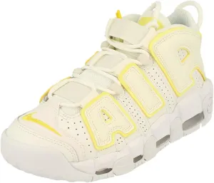 Nike Womens Air More Uptempo Trainers DM3035 Sneakers Shoes (UK 4 US 6.5 EU 37.5, Summit White Opti Yellow 100)