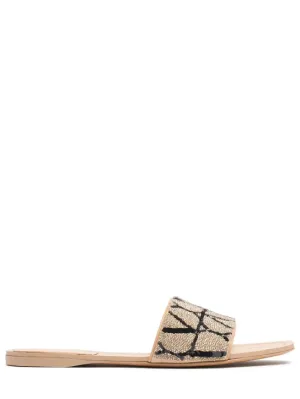 Valentino Garavani   5mm Iconographie embroidered flats 